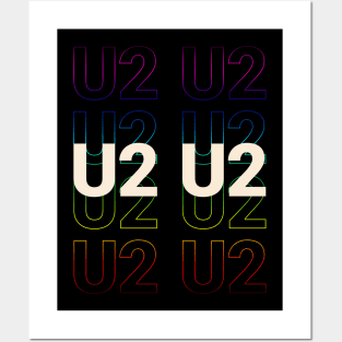 U2 - Kinetic Style Posters and Art